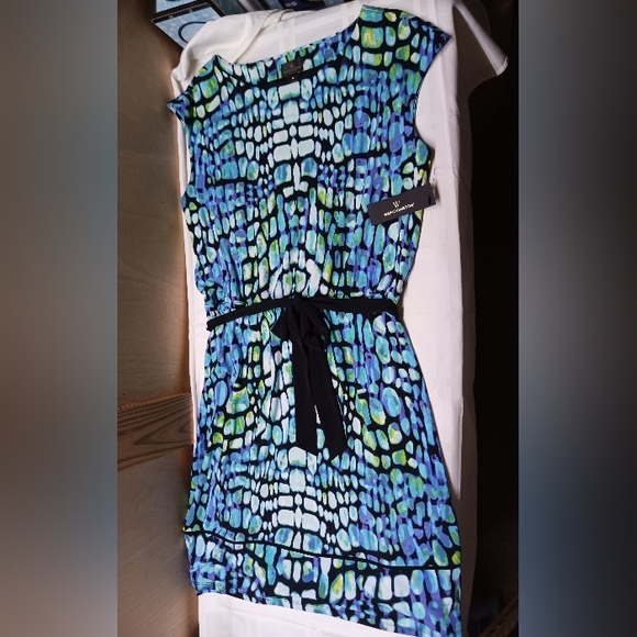 NWT Worthington Dress/ Size M/Sleeveless, multicolored geometrical - Picture 5 of 12